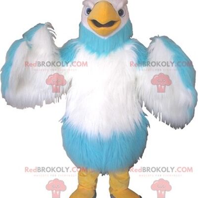 Mascota de REDBROKOLY águila blanca y marrón con aspecto desagradable / REDBROKO_06820