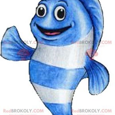Orange fish REDBROKOLY mascot. Seal sea lion REDBROKOLY mascot / REDBROKO_06840