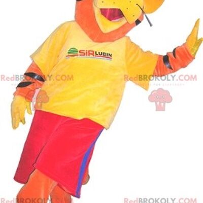 Orange yellow and black tiger REDBROKOLY mascot. Colorful REDBROKOLY mascot / REDBROKO_06844