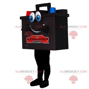 Mascotte de batterie de voiture géante noire bleue et rouge REDBROKOLY / REDBROKO_06873 4