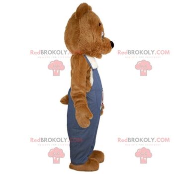 Mascotte d'ours en peluche marron et beige géant REDBROKOLY / REDBROKO_06878 3