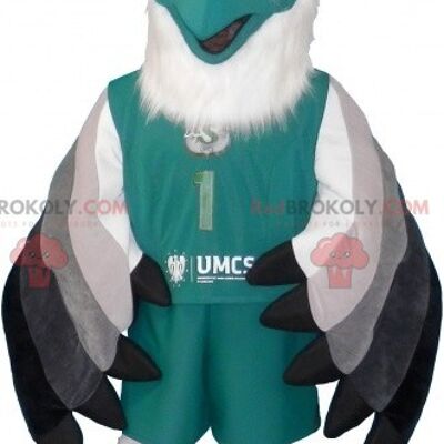 Blue and green cat REDBROKOLY mascot. Green animal REDBROKOLY mascot / REDBROKO_06993