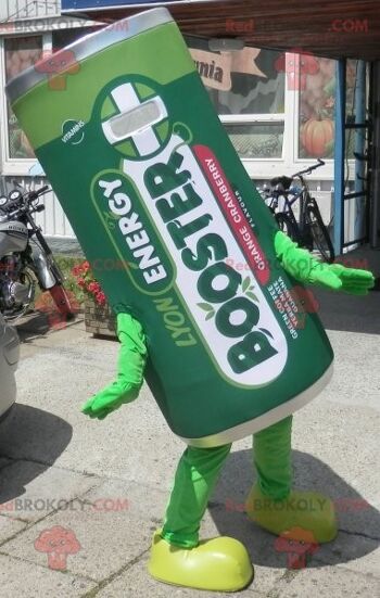 Mascotte très souriante d'ananas géant jaune et vert de REDBROKOLY. / REDBROKO_07063 5