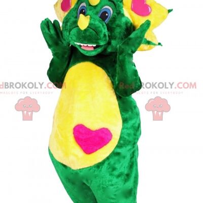 Rana verde molto sorridente REDBROKOLY mascotte / REDBROKO_07107