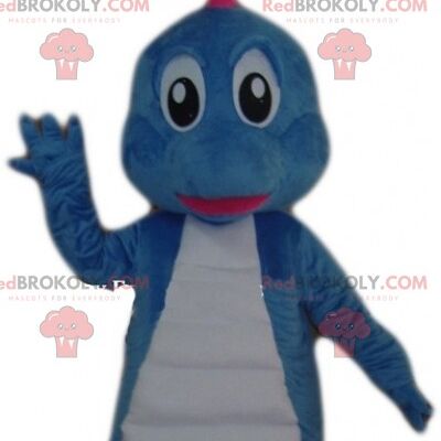 Blue creature REDBROKOLY mascot. Avatar REDBROKOLY mascot / REDBROKO_07161