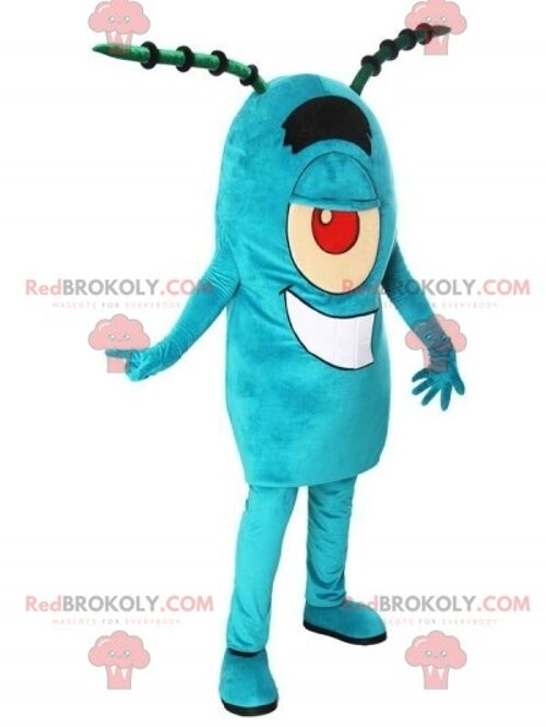 REDBROKOLY mascot Carlo Tentacle famous spongebob squid / REDBROKO_07201