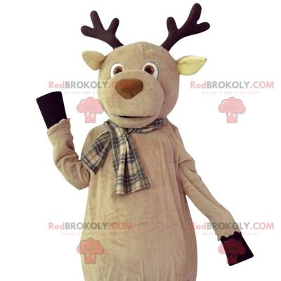 Sehr beeindruckender muskulöser brauner Stier REDBROKOLY Maskottchen / REDBROKO_07209