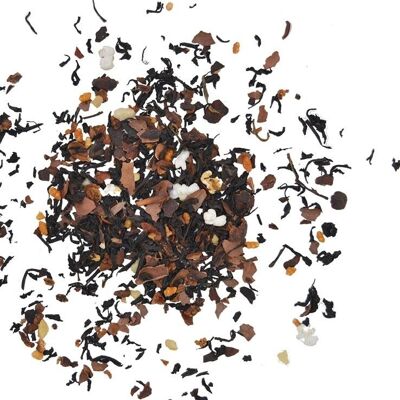 Choc & Almonds, black tea, can