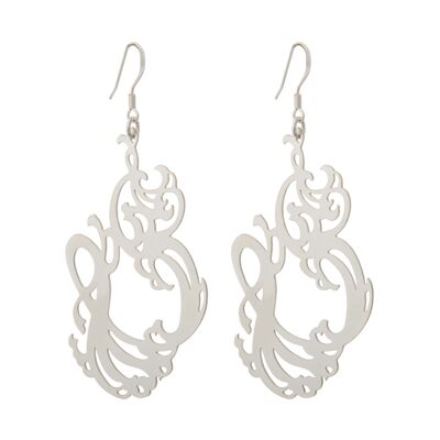 Silver Rococo Earrings