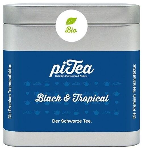 Black & Tropical BIO, Schwarzer Tee, Dose