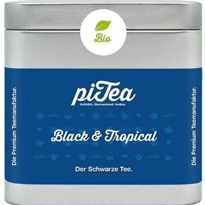 Black & Tropical BIO, Schwarzer Tee, Dose