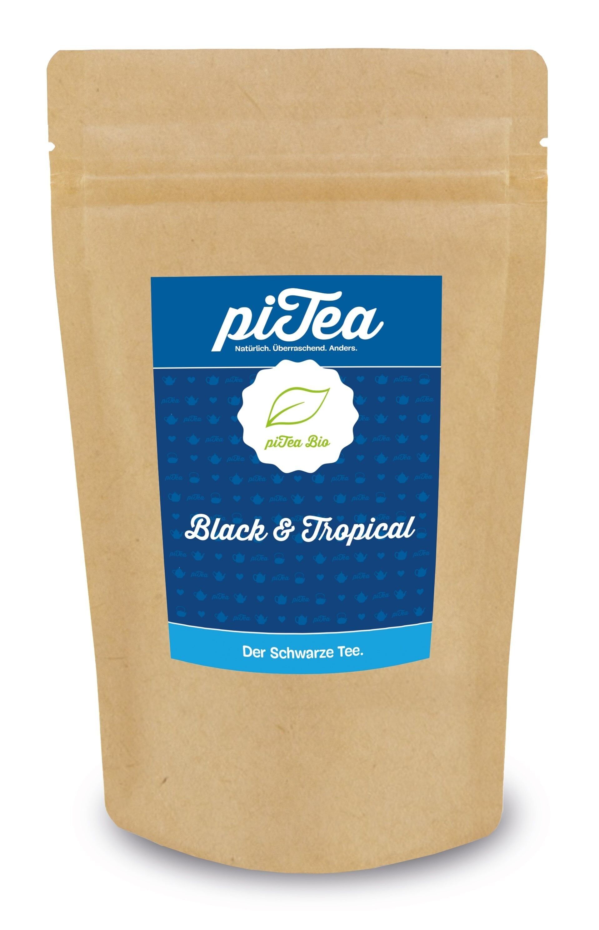 Black & Tropical BIO, Schwarzer Tee, Tüte