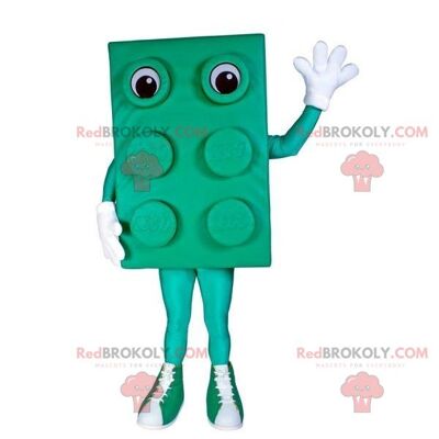 REDBROKOLY mascotte robot gigante grigio e blu. Costume da robot / REDBROKO_07421