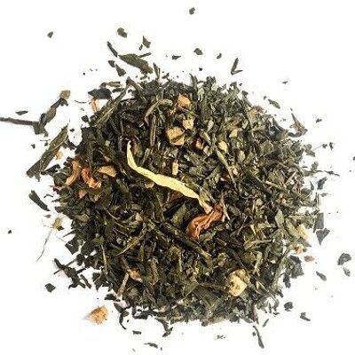 Jengibre verde, té verde, lata