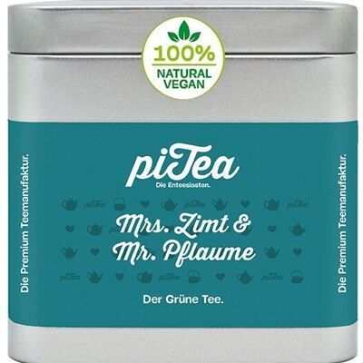 Mme Cinnamon et M. Plum, thé vert, boîte