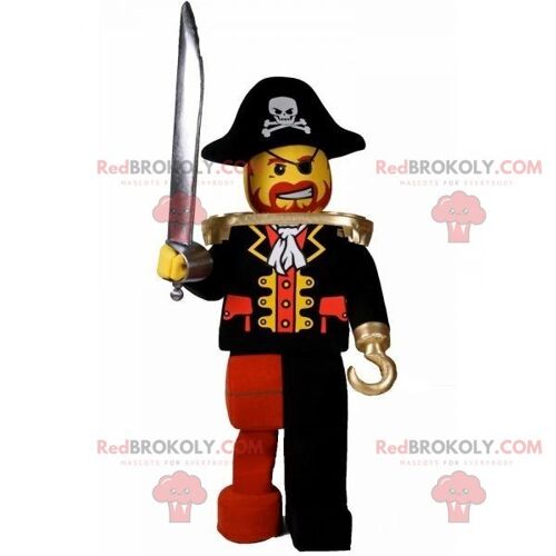 Lego REDBROKOLY mascot dressed as a cowboy hunter / REDBROKO_07488
