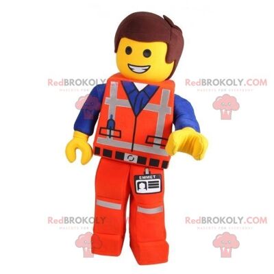 Sehr gruseliges grünes Krokodil Lego REDBROKOLY Maskottchen / REDBROKO_07490