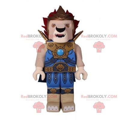 Lego REDBROKOLY mascot in knight outfit with armor / REDBROKO_07495