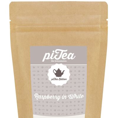 Raspberry in white, white tea, bag