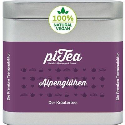 Alpenglow, herbal tea, can