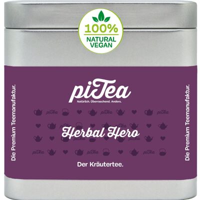 Herbal Hero, herbal tea, can