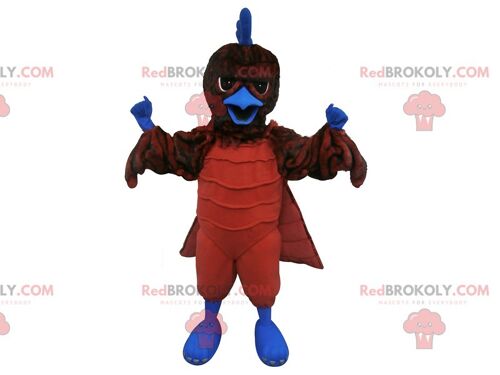 Giant red and pink heart REDBROKOLY mascot. Romantic REDBROKOLY mascot / REDBROKO_07800