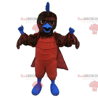 Mascota gigante de corazón rojo y rosa REDBROKOLY. Mascota romántica REDBROKOLY / REDBROKO_07800