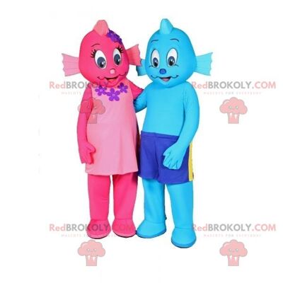 REDBROKOLY mascotte Poppy e Branch 2 troll dei cartoni animati / REDBROKO_07819