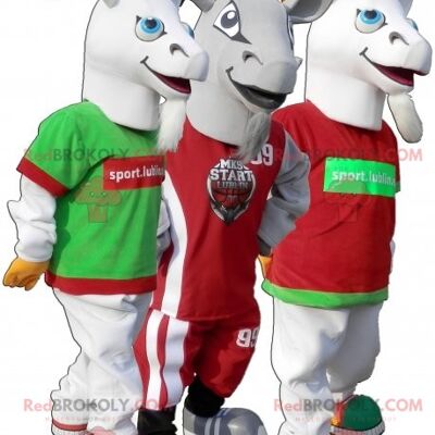 2 mascotas REDBROKOLY un yogur y una cuchara gigante / REDBROKO_07832