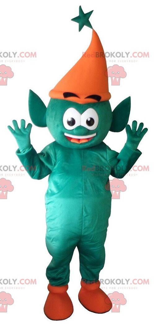 Giant vegetable green man monster REDBROKOLY mascot / REDBROKO_07937