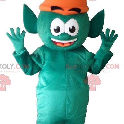 Giant vegetable green man monster REDBROKOLY mascot / REDBROKO_07937