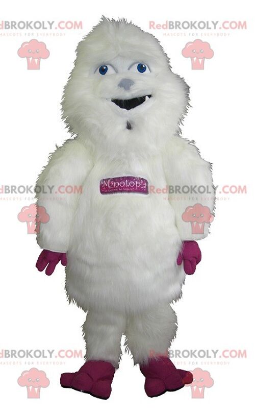 Mascot Winter Christmas Yeti Mascot Costume Abominable Snowman