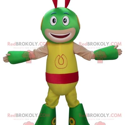 Giant Orangina bottle REDBROKOLY mascot. Orangina REDBROKOLY mascot / REDBROKO_07953