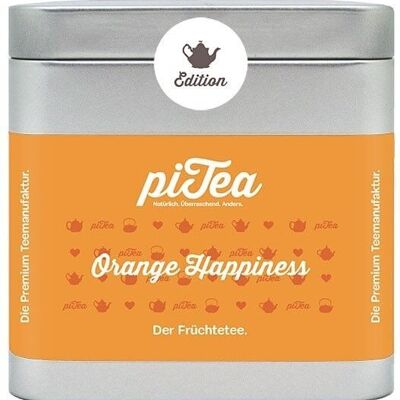Felicità all'arancia, tè alla frutta, lattina