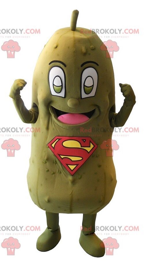 Hugo Reitzel pickle REDBROKOLY mascot. Giant pickle / REDBROKO_07973