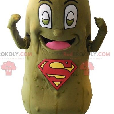 Hugo Reitzel pickle REDBROKOLY mascot. Giant pickle / REDBROKO_07973