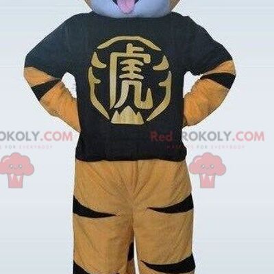 Mascotte de tigre jaune REDBROKOLY. Costume de tigre. DÉGUISEMENT TIGRE / REDBROKO_08078