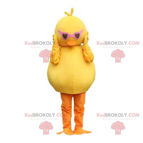 3 REDBROKOLY mascots chicks, yellow canaries. Bird costume / REDBROKO_08108
