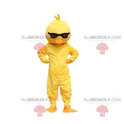 Yellow and orange chick costume. Canary REDBROKOLY mascot costume / REDBROKO_08111