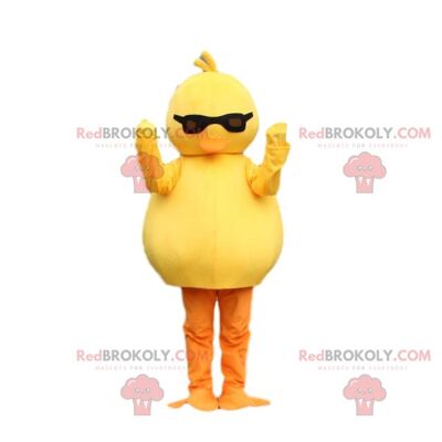 Yellow and orange chick REDBROKOLY mascot. Canary costume / REDBROKO_08113