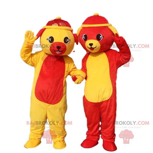 Tiger costume, yellow tiger REDBROKOLY mascot, feline costume / REDBROKO_08135