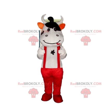 Costume da mucca, diavoletto REDBROKOLY mascotte, costume di Halloween / REDBROKO_08143