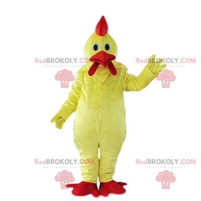 Pollo REDBROKOLY mascotte, costume da pollo, costume da fattoria / REDBROKO_08150