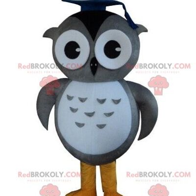 Owl REDBROKOLY mascot, owl, brown owl costume / REDBROKO_08170