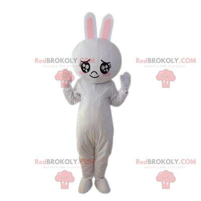 Beige and white teddy bear costume, teddy bear costume / REDBROKO_08177