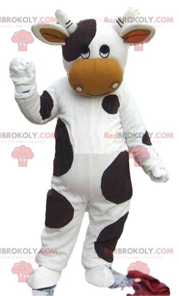 Mascotte de vache REDBROKOLY, costume de ferme, costume de bovin / REDBROKO_08193