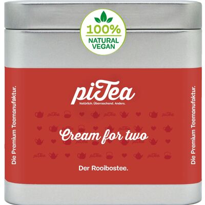 Cream for two, rooibos tea, can