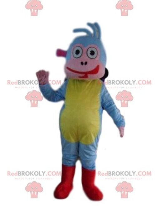 Brown monkey REDBROKOLY mascot, fatigue costume, chimpanzee costume / REDBROKO_08265