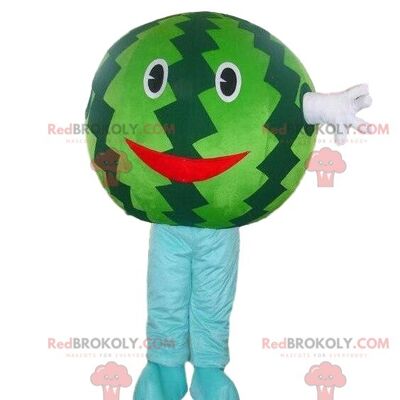 Melone Kostüm, Melone REDBROKOLY Maskottchen, Obst Verkleidung / REDBROKO_08270