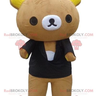 Teddy bear REDBROKOLY mascot, bear costume, brown teddy bear / REDBROKO_08283